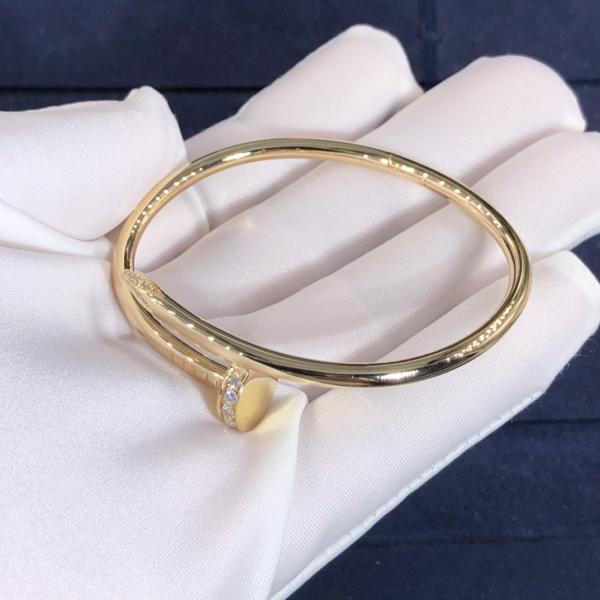 New Fashion Jewelry Bracelet Pure 18k Gold Cartie Juste Un Clou Bracelet With Natural Real Diamonds