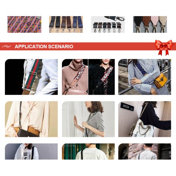 detachable strap Bag chain accessories flat chain non-fading metal shoulder strap slung chain