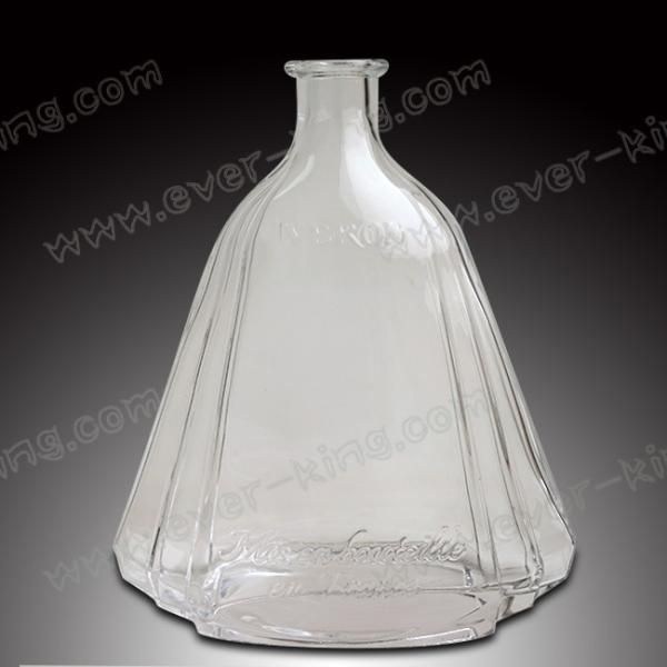 Square Shaped empty 750ML Glass Tequila Bottles