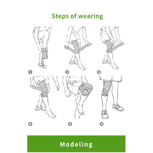 Fitness Outdoor Knitted Sports Knee Pads Washable Running Compression Knee Sleeve