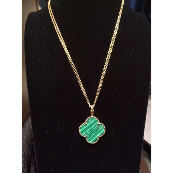 Shen zhen Jewelry Factory Highest Quality Vancleef&arpelsr Brand jewelry DesignMagic Alhambra long necklace, 1 motif , 1
