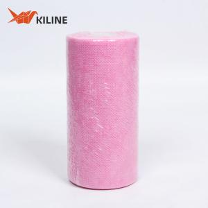 Red 60gsm Disposable PP Dish Cloths Roll 60 Sheets