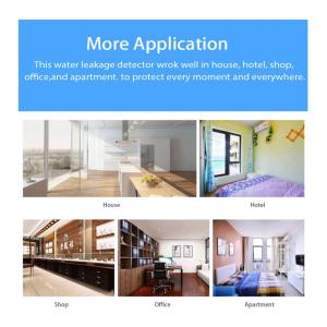 Glomarket Tuya Wifi/Zigbee Water Leak Detector Smart Home Mobile Phone Remote
