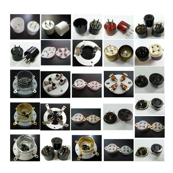 Vacuum Tube Sockets Ceramic 8pin Tube Socket KT66 KT88 6SL7 6SN7 6V6 5AR4/GZ34 5R4GY 5U4G