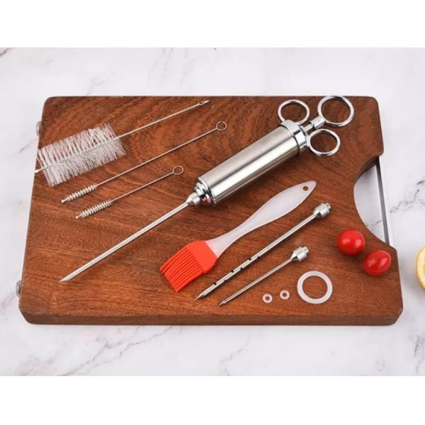 Outdoor Stainless Steel Turkey BBQ Tools And Accessories Injector Marinade Set