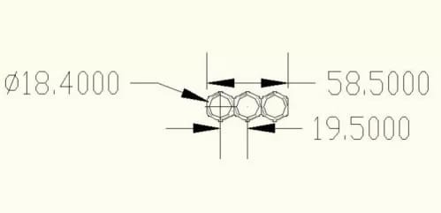 Cylindrical ABS 18650 Battery Holder 2 Cell 6P 10P 13P Size Black Color