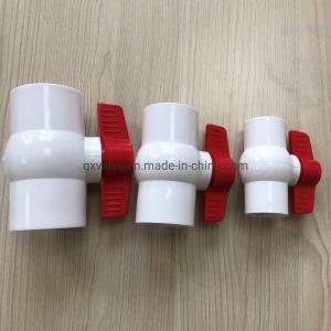 Quality 1/2 prime prime Inch PVC One Way Ball Valve Red Handle for UV Protection and Industrial wholesale
