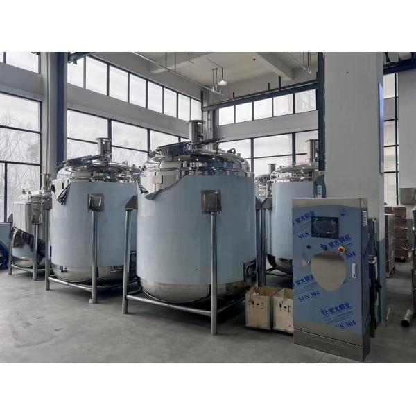 Customized Mixer Tank Heating / Cooling 1000 Gallon Stainless Steel Mixing Tank