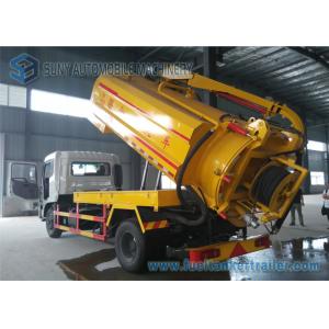 Vacuum Suction Sewer Cleaning Truck Vacuum Tank Truck Dual Axle DONGFENG 210hp