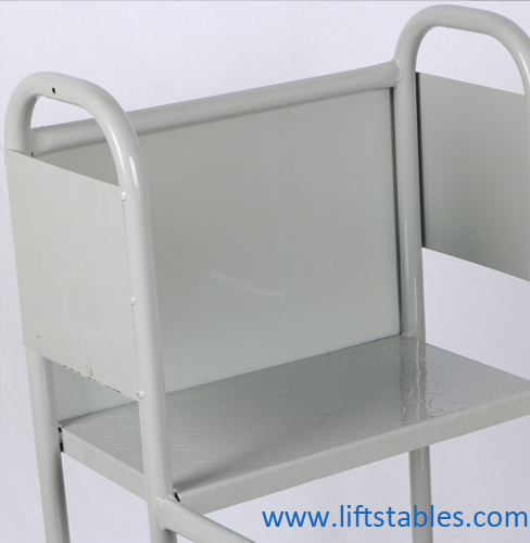 Supermarket Movable Easy Climb Rolling Platform Ladders 3 Steps High Stability