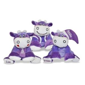 Quality Purple Stuffed Milk Cow Animal Promotional Gifts Toys 8 Inch CE Standard wholesale