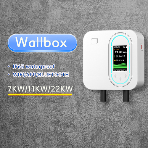 22kW three-phase fast charging Smart Home Wallbox CE certified Wall Mounted EV Charger IP65 Waterproof Support RFID/WiFi/Bluetooth Connection
