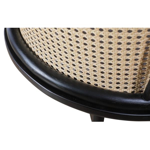 Wood Executive PP Seat 30in Rattan Office Chairs 42cm Back