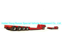120 -150ton Hydraulic Detachable Gooseneck Lowbed Trailer 5 Axles Front Loading with Removable Dolly Trailer with - Removable Gooseneck for Heavy Oversize Load