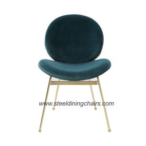 Luxury Kitchen 82CM 61CM Upholstered Stainless Steel Dining Chair