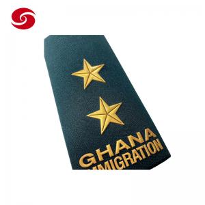 Quality Green Africa Military Review Officer Dress Uniform Rank Shoulder Army Print Badge wholesale