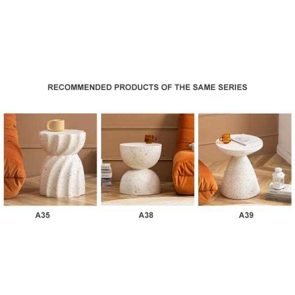 Modern Italian Circular Hotel Marble Coffee Table 40cm*40cm