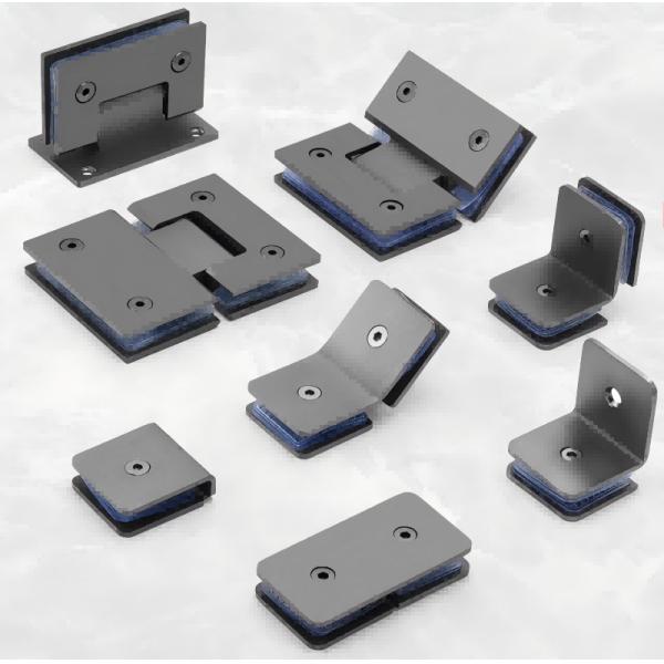 Bathroom Shower Screen Glass Clamps SUS304 Stainless Steel High Security