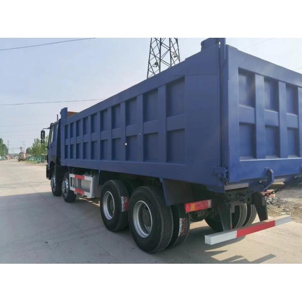 8X4 HOWO Tipper Dark Blue Euro3 Sands Transport Heavy Duty Dump Truck for Urban Construction