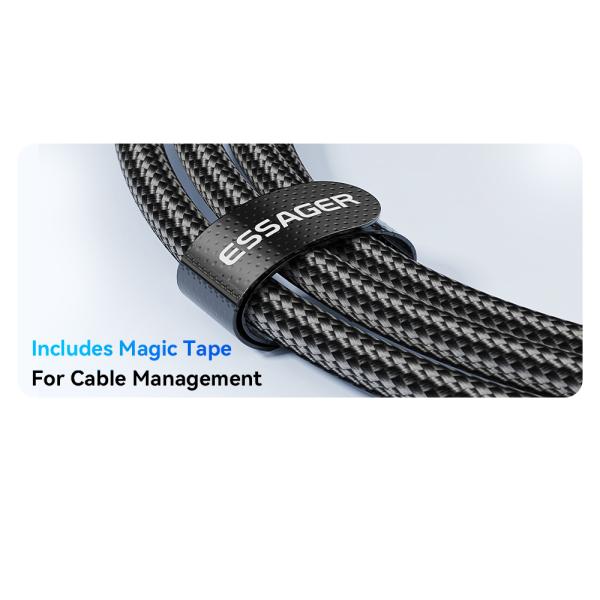 ESSAGER ES-X47 USB A To USB C Charging Cable 120W