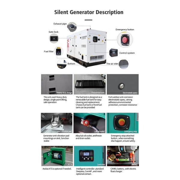 Water Cooled Gasoline Generator Set 4 Cylinder