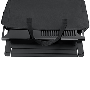 20 inch Outdoor Portable Firepit with BBQ Tray Detachable Wood-Burning Fire Pit Log Stove Fireplace