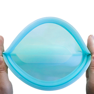 Silicone Bag Quart Reusable Food Storage Bags Freezer Sous Vide Container Oven Microwave