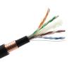 Armoured Cat6 Shielded External Cable Double Sheath Lan Cable Steel Tape for sale