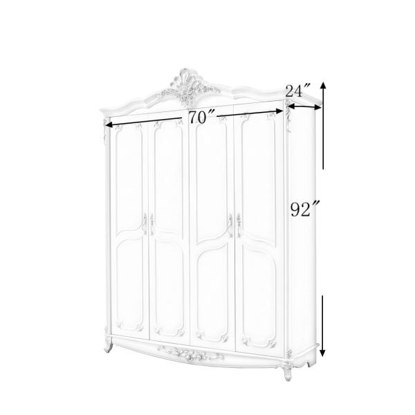 Palace Style Bedroom Set Wardrobe Cabinet Design 603-1