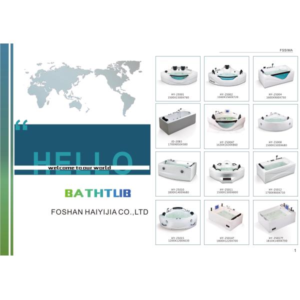 70in 1800x700 Waterfall Jacuzzi Bathtub Hotel Solid Wood Art Glass Window