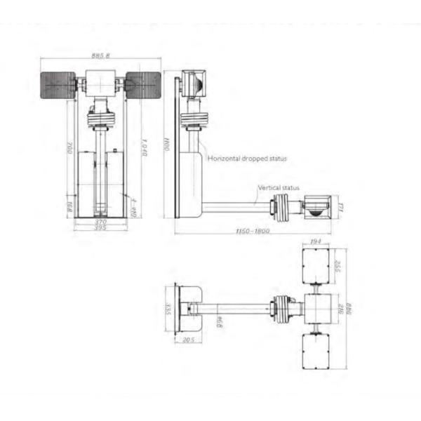 3.5M Vehicle Mounted Mobile Emergency LED Light Tower for Fire Truck