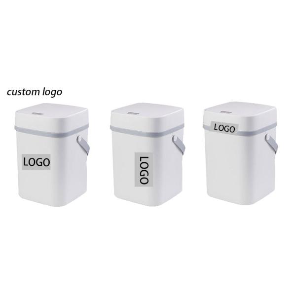 15 Gallon Auto-seal Metal Custom Printed Smart Trash Can