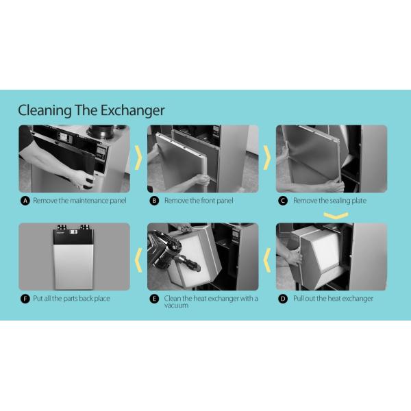 Holtop CFA 350T Compact HRV High Efficiency Top Port Vertical Heat Recovery Ventilator