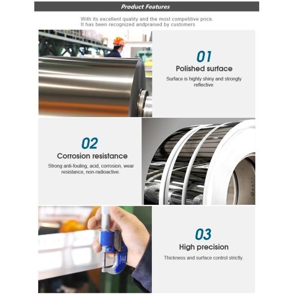 AISI 316 316L 2507 2205 Stainless Steel Coil Strip 2000mm 2440mm 3000mm