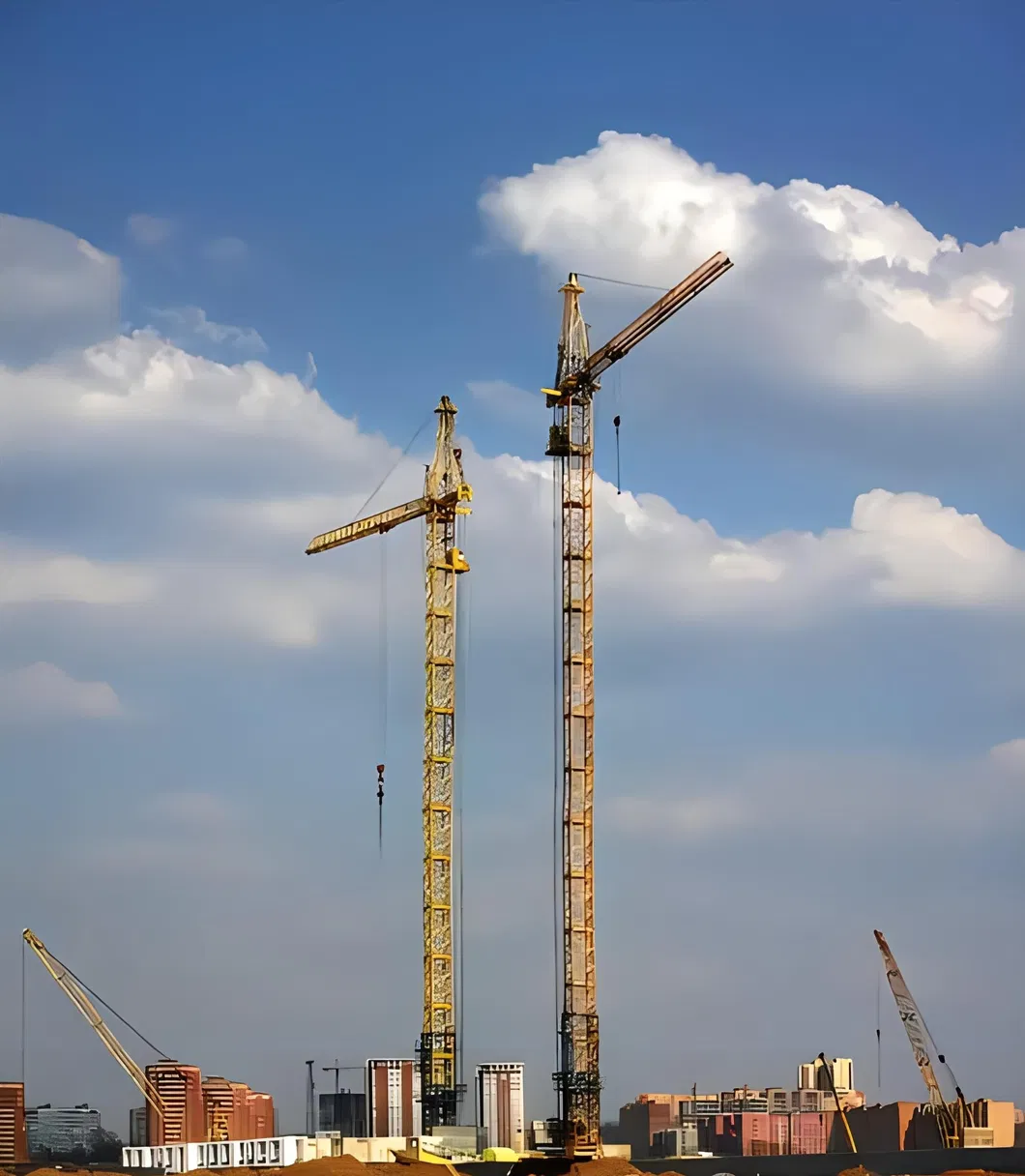 The Second Used 5610 6t China Factory Qtp Series 80 China Cheap Price Static Tower Crane Zoomlion