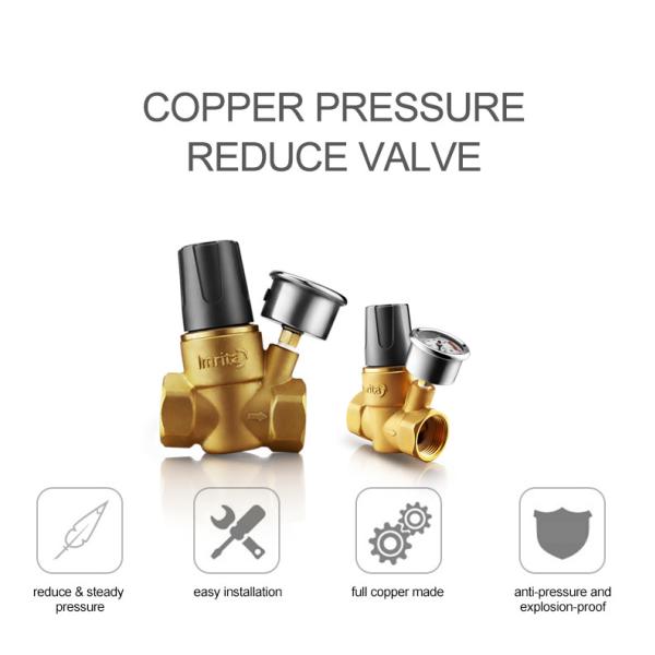 Brass Copper Water Purifier Valve Pressure Reduce 3/4 Inch Multiscene