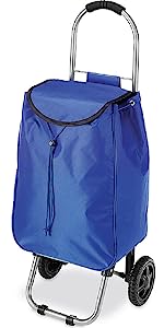 Utility Shopping Cart-Durable Folding Design For Easy Storage, Utility Cart with Wheels Shopping Climber Cart