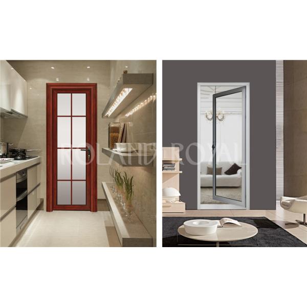 German Style Aluminium Clad Wooden Doors Firm Frame With Exquisite Shapes