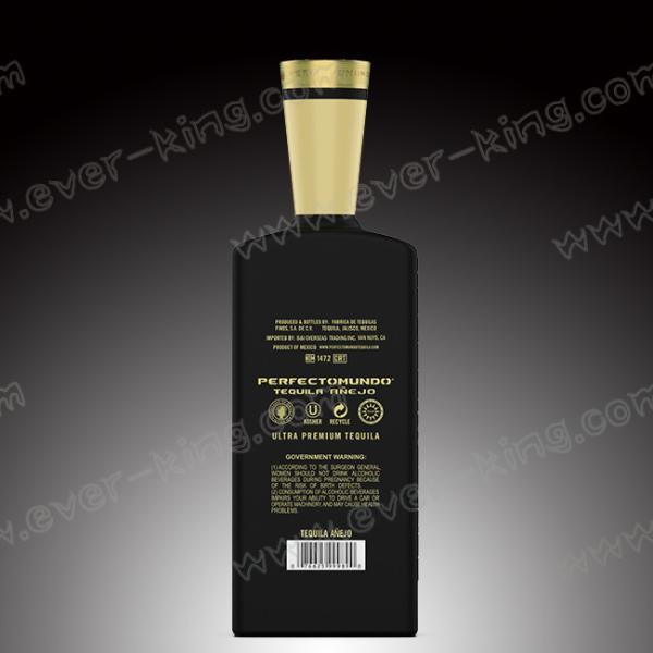 Crystal White Flint 750 ML Tequila Glass Bottle