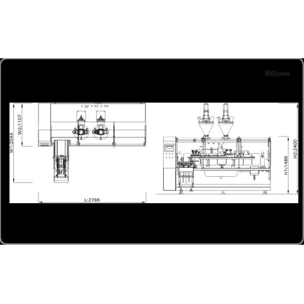 50pack Sub Horizontal Sachet Packing Machine For Granules Fully Automatic Detergent Powder Packing Machine