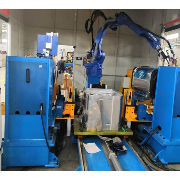 Customized 220V Robot Welding Station For Aluminium Fuel Tank Covers 1000kg Weight