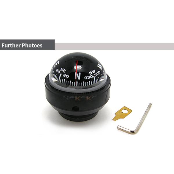 Outdoor Plastic Marine Sighting Compass 4.9cm Dial Car Navigation Magnetic Compass