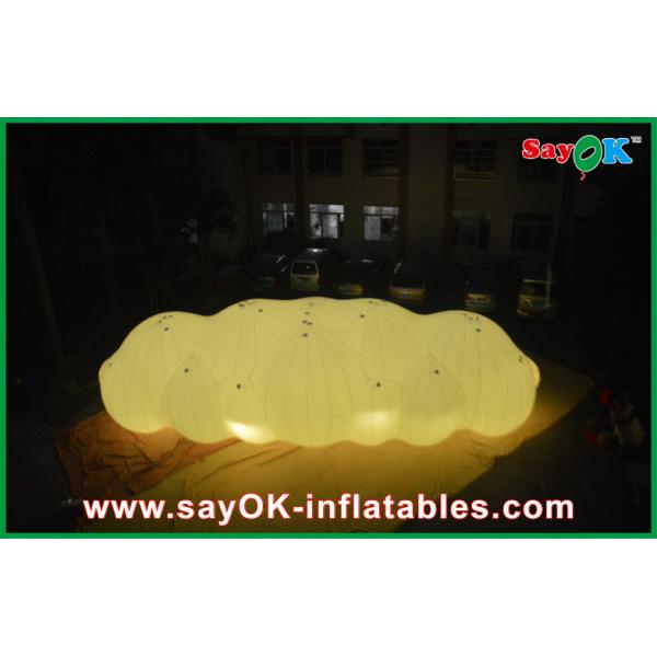 Big LED Decoration Inflatable Helium Cloud Balloon 0.18mm PVC Material For Advertising