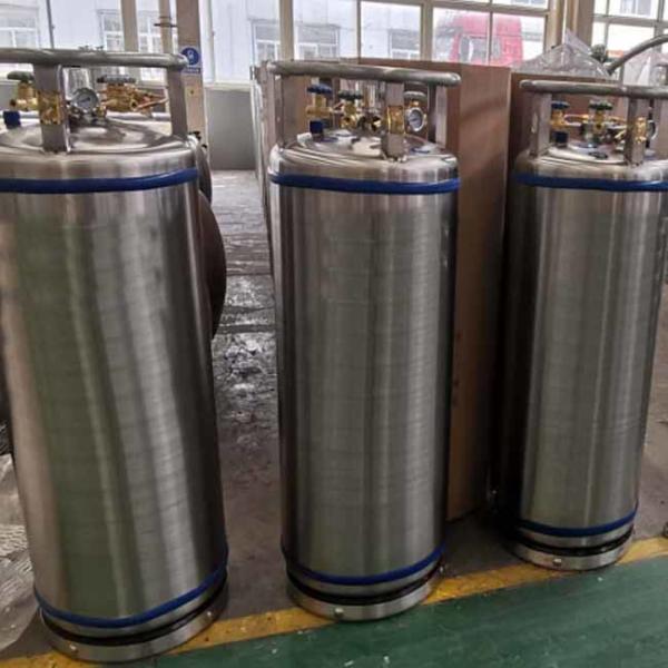 Vertical Cryogenic Dewar Cylinder Aluminium Insulated Vacuum Nitrogen Tank