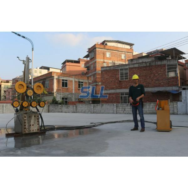 Qurry Stone Cutting Granite Wire Saw Cutting Machine With Better Force Bearing Capacity