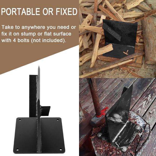 Wood Splitter Wedge for Small Wood Stove and Fireplace Manual Log Splitter