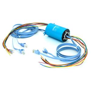 Quality Standard Ethernet RJ45 Slip Ring Connector 6 Circuits wholesale