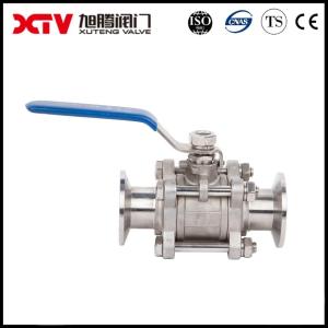 Quality US Xtv Industrial PTFE Lined Clamp Sanitary Stainless Steel Floating Ball Valve Ideal wholesale