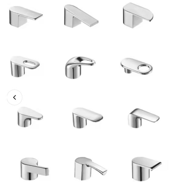 Chrome Plating Easy Installation Universal Shower Door Handle Shower Glass Handle