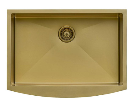 Rose Gold Apron Stainless Steel Farmhouse Sink Without Faucet